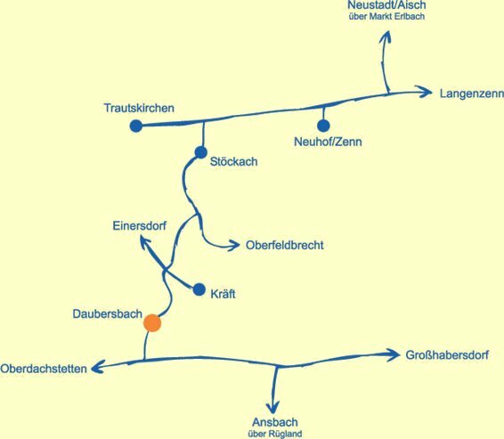 Anfahrtskizze Daubersbach